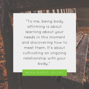 Body Affirming Yoga Quote